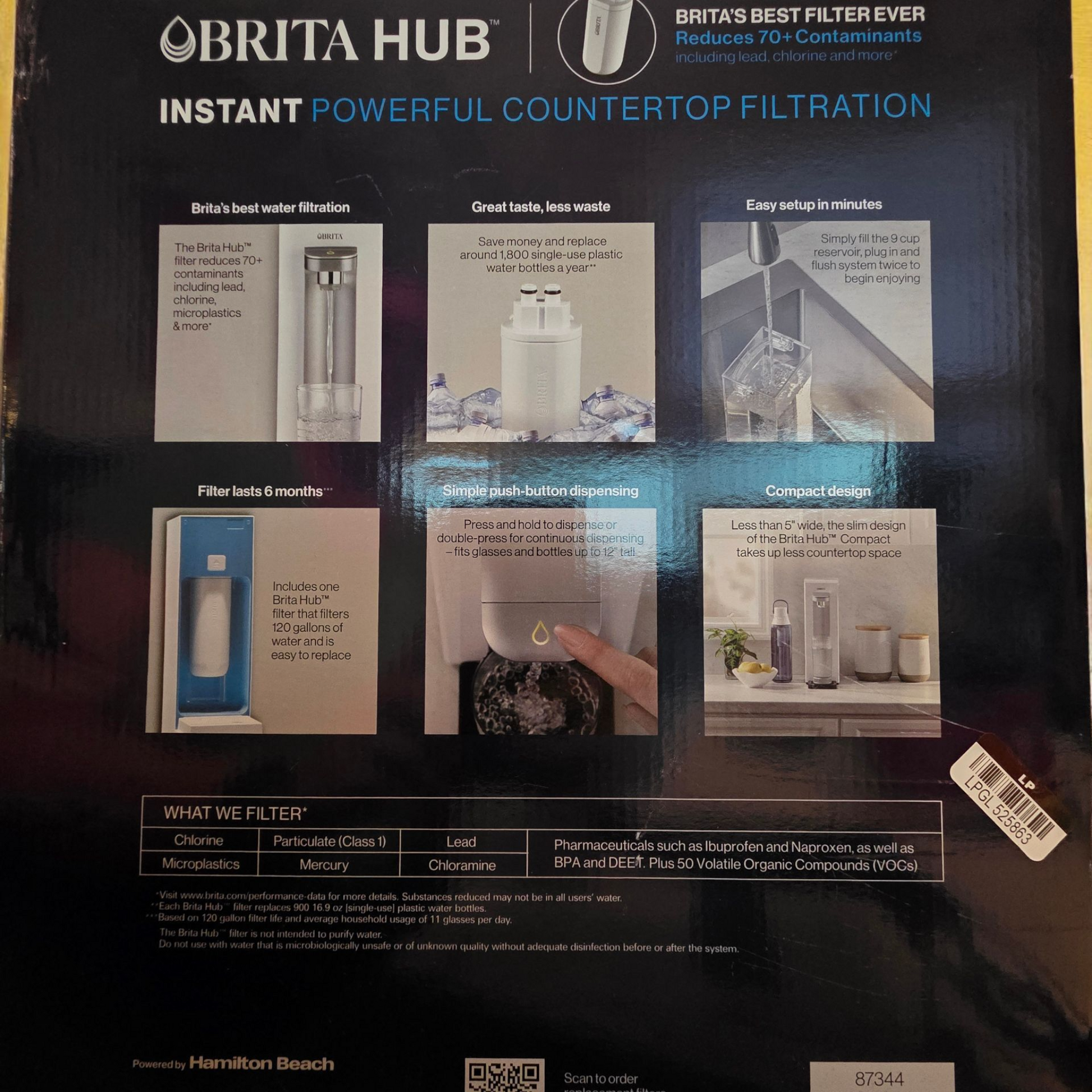 Brita Hub™ Compact Countertop Water Filtration Device (P2-13)