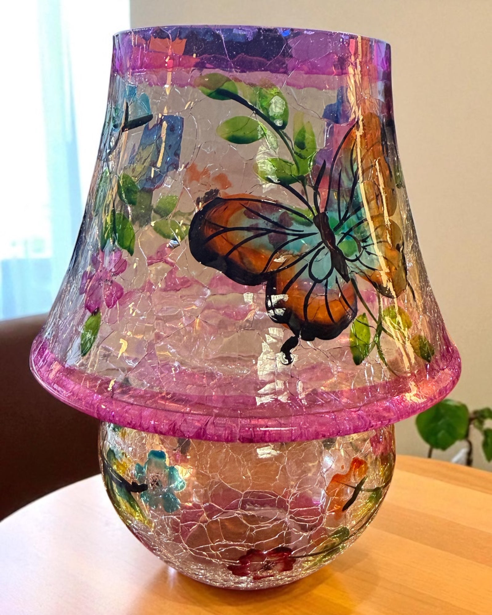 Butterfly Tealight Lamp - NIB!