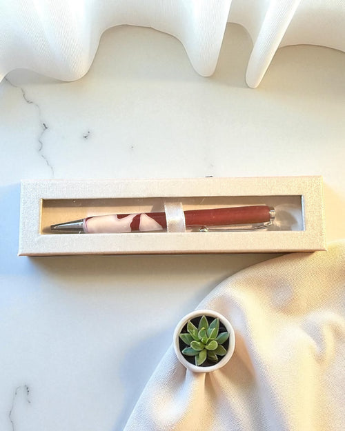 Beautiful handcrafted ball point pen in gift box