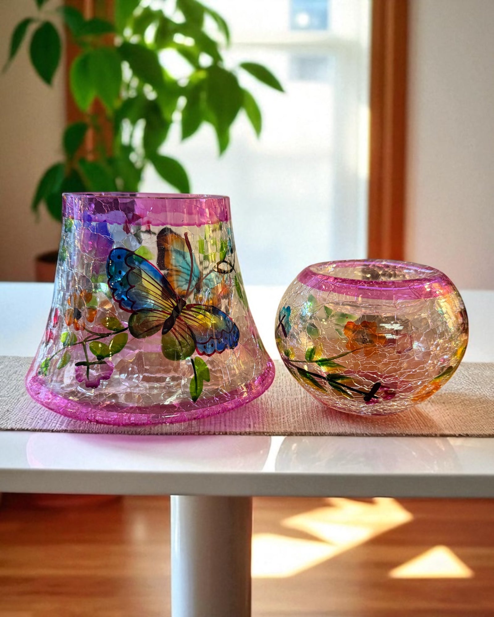 Butterfly Tealight Lamp - NIB!
